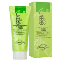 Green Tea Clay Pure Facial Foam - Пенка для умывания с зеленой глиной